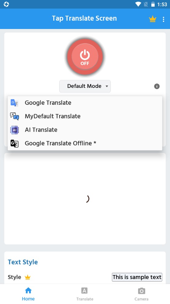 �ᴥ����(Tap Translate Screen)��ͼ1