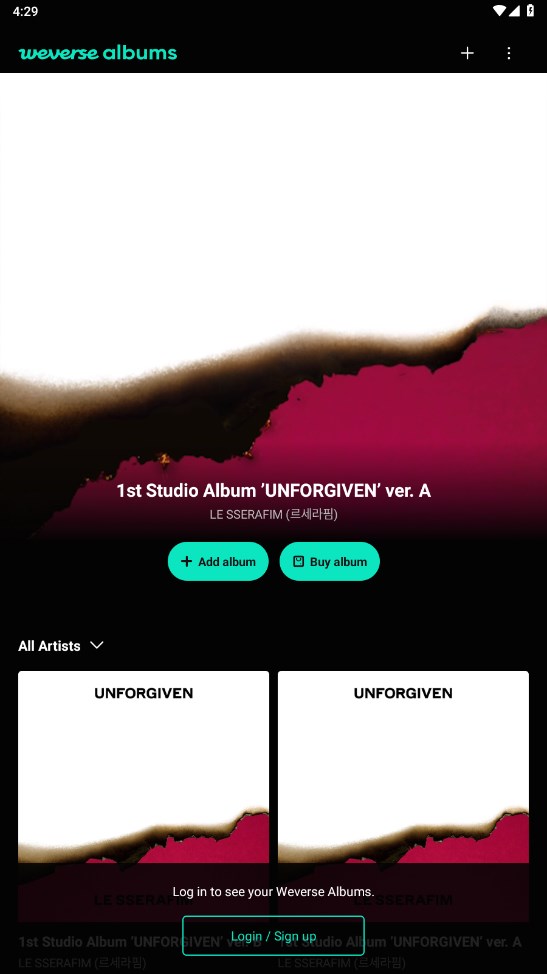 Weverse Albums�ٷ��� 1.8.5���°��ͼ0