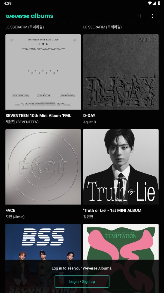 Weverse Albums�ٷ��� 1.8.5���°��ͼ1