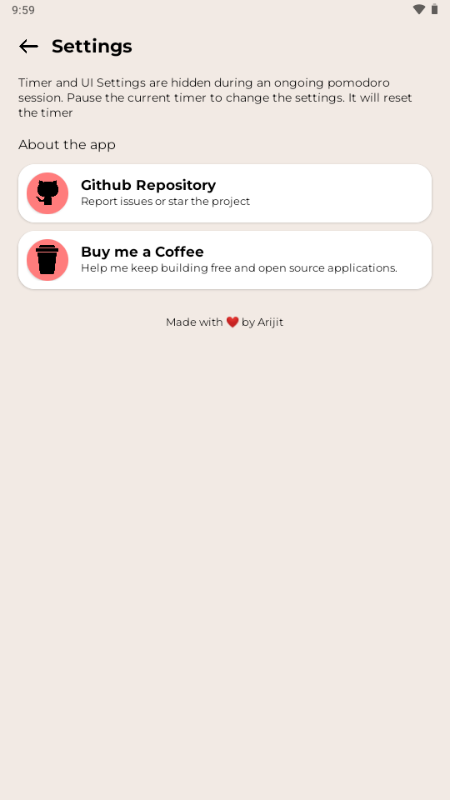 Fomodoro app 1.14 �ֻ����ͼ0