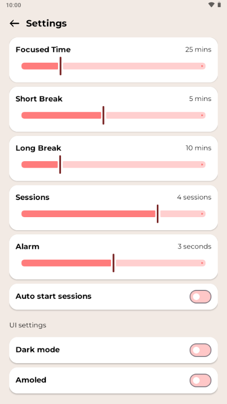 Fomodoro app 1.14 �ֻ����ͼ2