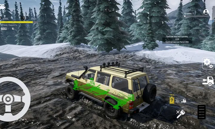 ѩ��ԽҰ��Ţ����ģ����(Offroad Snow: Driving Runner) 0.3.0��׿���ͼ0