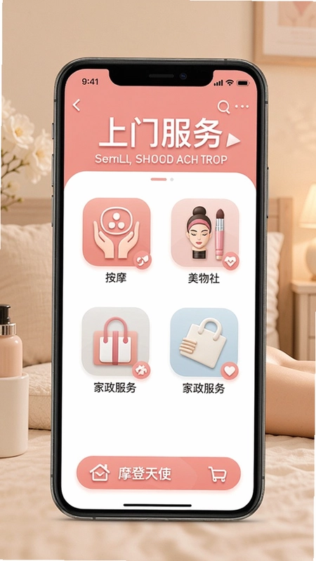 Ħ����ʹAPP����չʾ��������Ħ����ױ����������ͼ���롰���ŷ��񡱱���