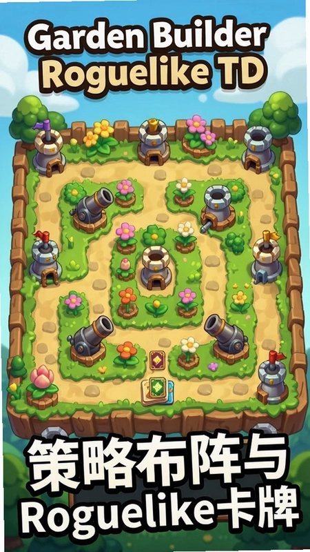 ������չʾ��Garden Builder Roguelike TD����Ϸ���������Թ�����Ĳ廭������Q�滨԰������������С�����������Բ�����Roguelike���ơ�����