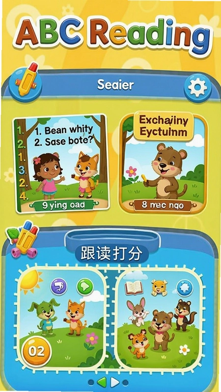 ABC ReadingӢ���Ķ�ѧϰ�������棬�����ּ��汾��������֡���Ϸ�����ȹ��ܣ�����ɫ�ʷḻͯȤ����ABC Reading�����ֱ���